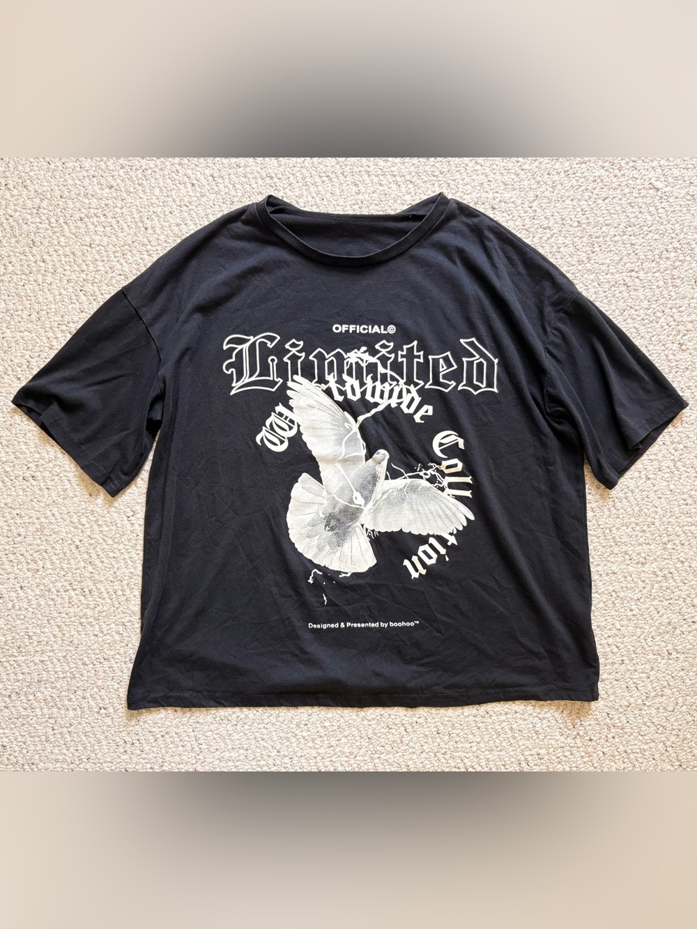 Black Oversized Graphic Tee